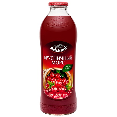 Морс ARTSHANI брусничный 1л 