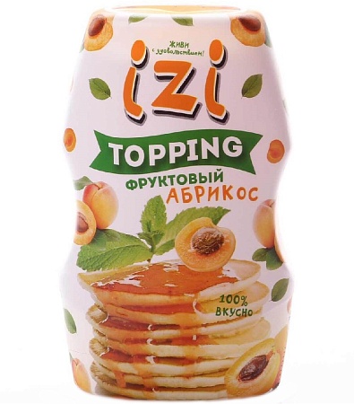 Топпинг IZI Абрикосовый с удобным силиконовым дозатором 280г 