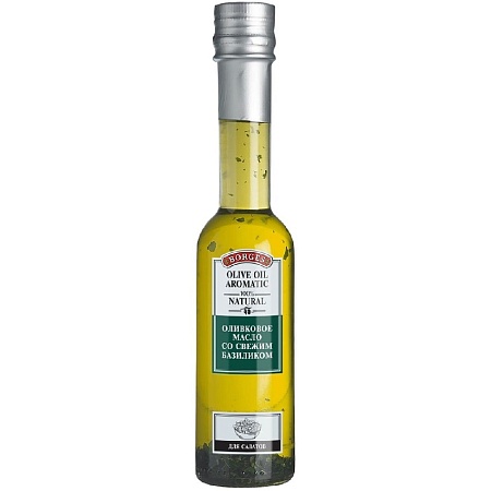 Масло BORGES оливковое 100% c свежим базиликом 200мл 