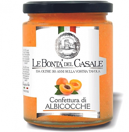 Конфитюр LE BONTA DEL CASALE из абрикосов 340г 