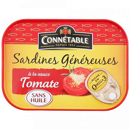 Сардины CONNETABLE GENEREUSE в томатном соусе 140г 