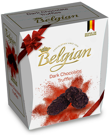 Трюфели The Belgian горькие в шоколадных хлопьях 145г 