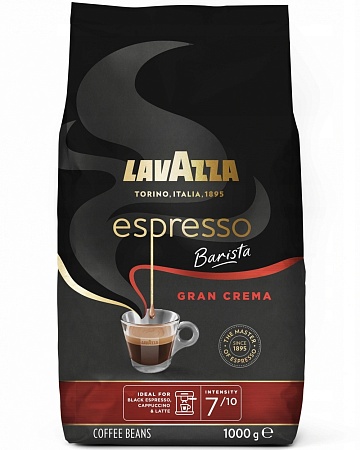 Кофе LAVAZZA Espresso Barista Gran Crema в зернах 1кг 