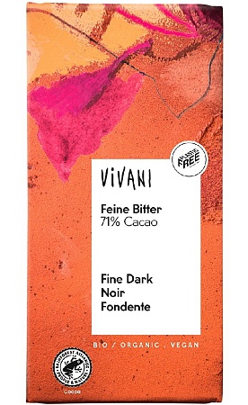 Шоколад VIVANI Organic горький 71% какао 100г 
