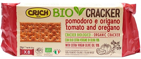Крекер CRICH с томатами и орегано BIO 250г 