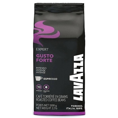 Кофе LAVAZZA EXPERT &quot;Густо Форте&quot; (Арабика+Робуста) зерно 1000г 