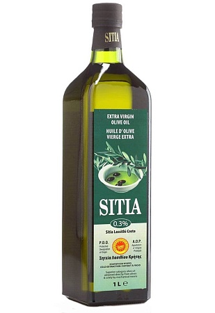 Масло SITIA оливковое Extra Virgin 0,3 проц. P.D.O. 1л 