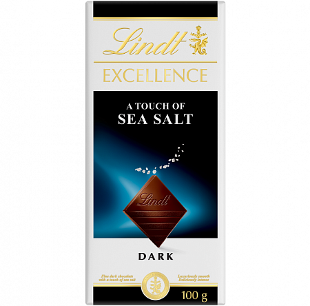 Шоколад LINDT EXCELLENCE Темный с Морской Солью 100г 