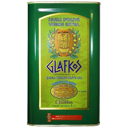 Масло оливковое GLAFKOS EVOO AC &lt; 0,1-0,8 3л 