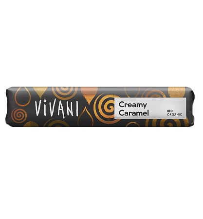 Батончик VIVANI Organic молочный органик с начинкой из сливочной карамели 40г 