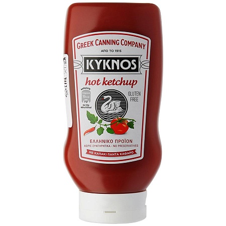 Кетчуп KYKNOS томатный острый 560г 