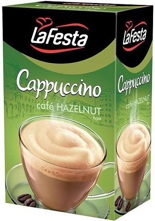 Напиток LA FESTA Кофейный Капучино Кремо Ореховый 125г 
