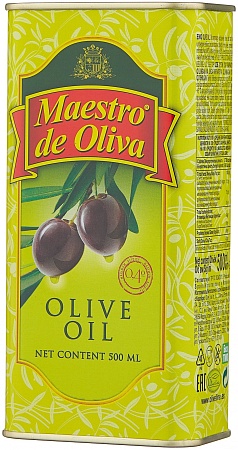 Масло MAESTRO DE OLIVA оливковое 100% 500мл 