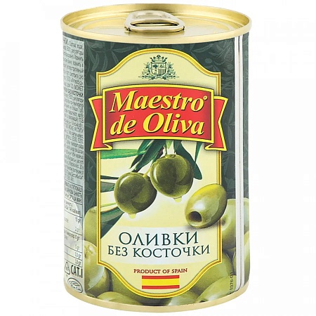 Оливки MAESTRO DE OLIVA без косточки 300г 