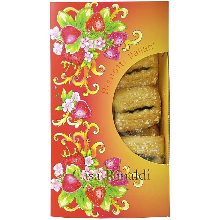 Печенье CASA RINALDI Кучини с клубничным джемом 200г 