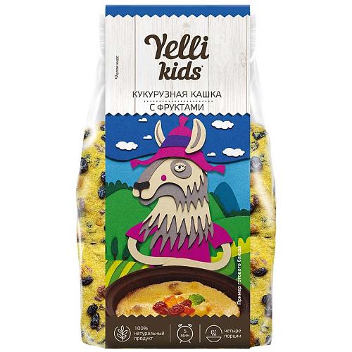 Кашка YELLI Kids кукурузная с фруктами 120г Кашка YELLI Kids кукурузная с фруктами 120г