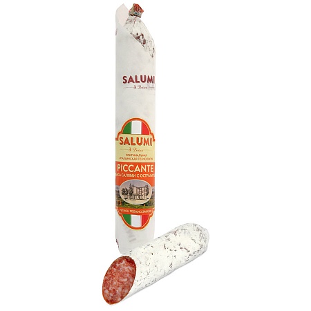 Колбаса SALUMI di Reggio Салями с острым перцем 200г 