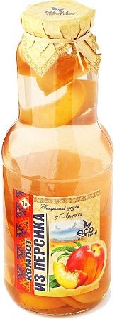 Компот ECOFOOD из персиков 1л 