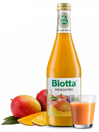 Сок BIOTTA BIO Мультифруктовый прямого отжима с мякотью манго 500мл 