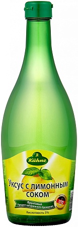 Уксус KUHNE 5% с лимонным соком 750мл 