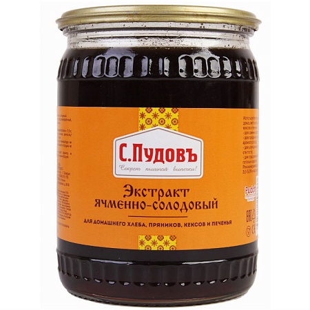 Экстракт С.Пудовъ ячменно-солодовый 700г 