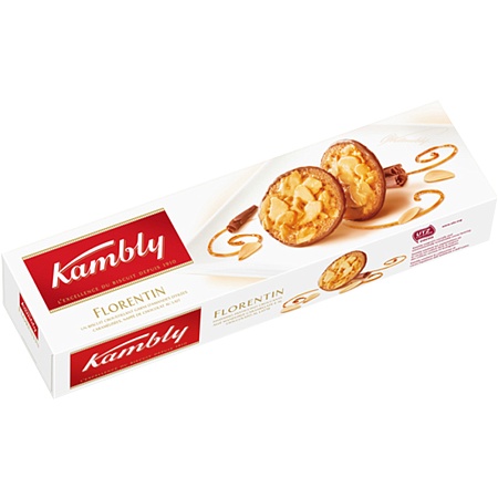 Печенье KAMBLY Florentin с миндалем в карамеле и шоколадом 100г 