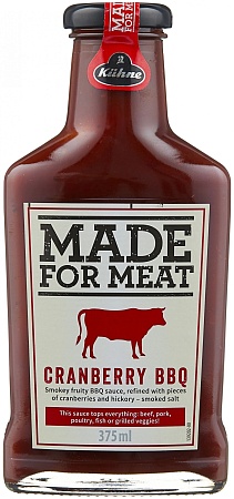 Соус KUHNE Made for Meat томатный барбекю с клюквой 375мл 