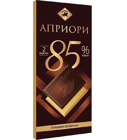 Шоколад АПРИОРИ Горький 85% какао (2шт*36г) 72г 