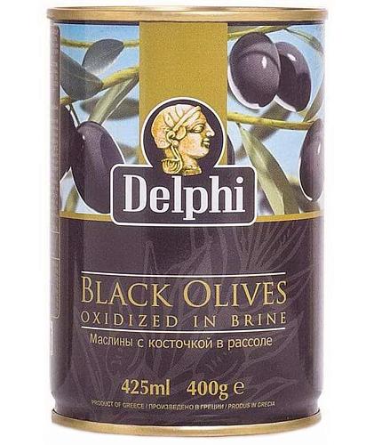 Маслины DELPHI с косточкой в рассоле Superior 261-290 400г Маслины DELPHI с косточкой в рассоле Superior 261-290 400г