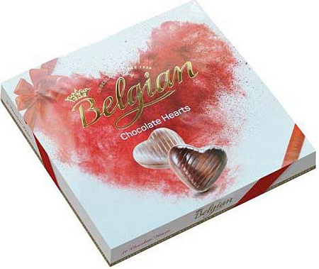 Конфеты THE BELGIAN Сердечки 200г 